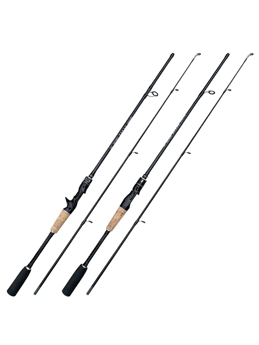 Caña de pescar giratoria de fibra de carbono, 1,8 M, 1,65 M, cebo de fundición, 8-25G, línea WT 8-15LB - imagen 3