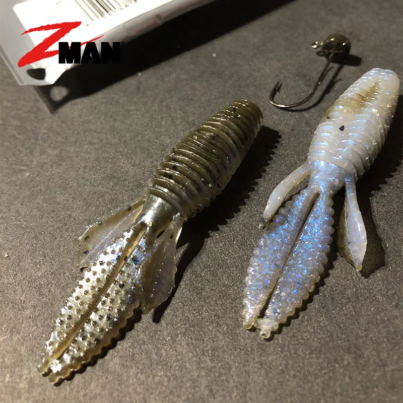 ZMAN American Ned camarones flotantes TRD BUGZ Trailing camarones JIG Luya cebo suave negro Pit grupo de pesca competitivo de Texas - imagen 4