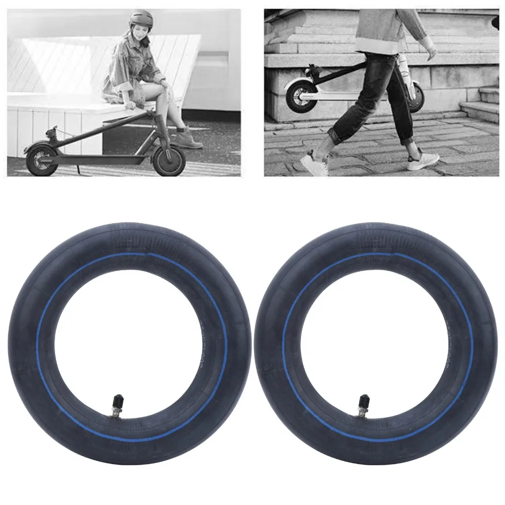 2 uds 10x2,5/2,75 tubo interior de inflado caucho butílico absorción de impacto tubo de boca recta más grueso para Xiaomi No.9 - imagen 5