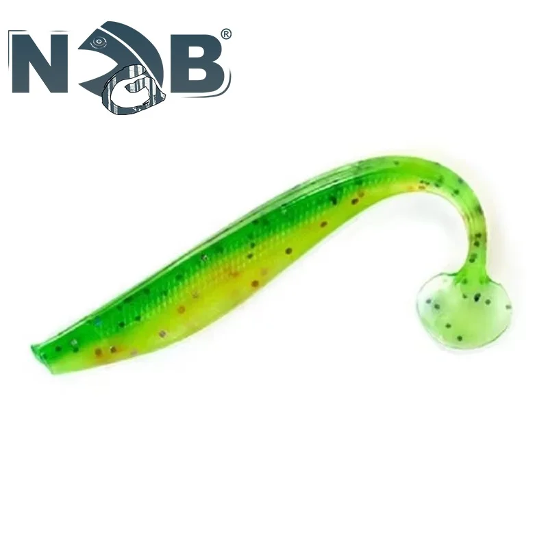 NGB 9/12/16cm cebo de silicona olor gusano señuelo de pesca suave cola en T 4-5 Uds cebo Artificial pesca lubina Wobblers