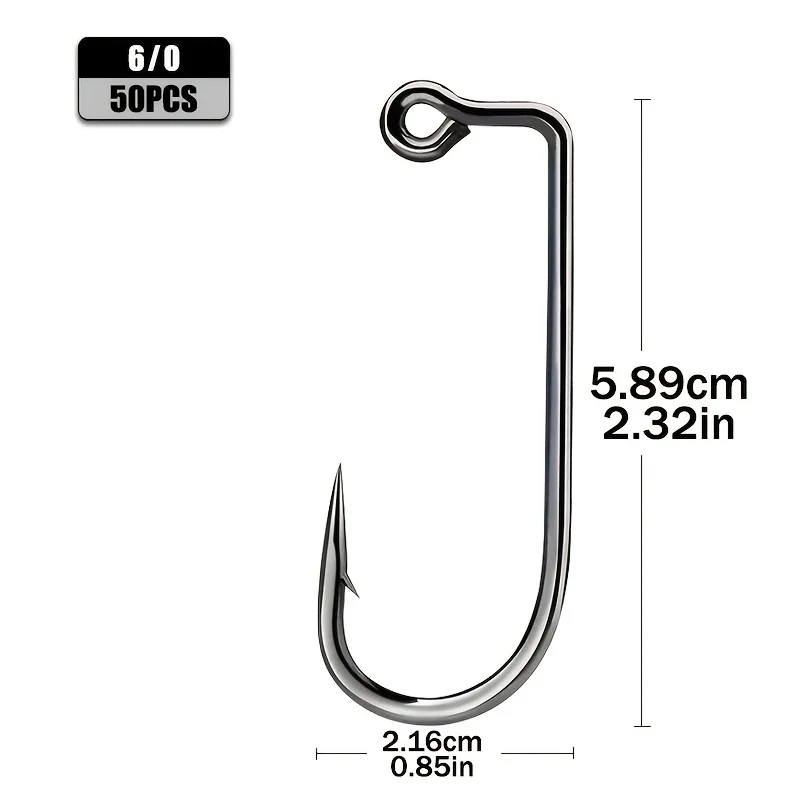 Anzuelos Jig Head Aberdeen curvos 90° – Acero carbono alta resistencia - imagen 5