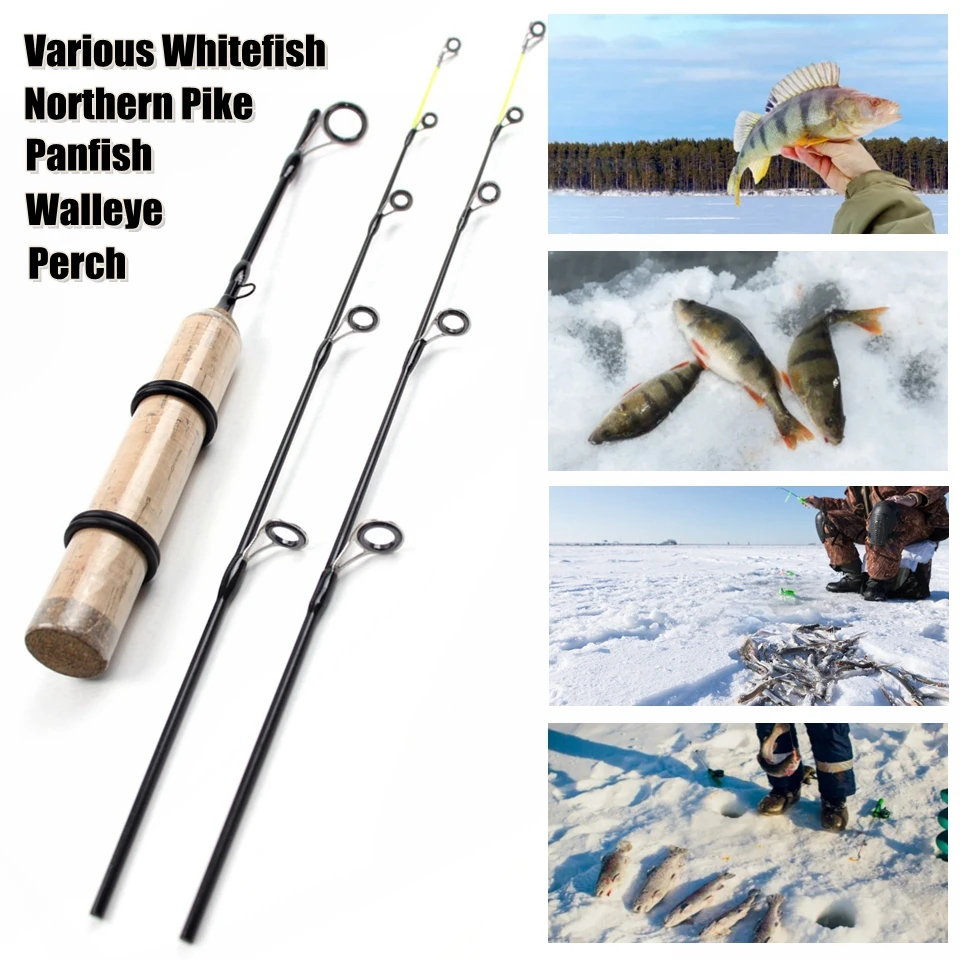 Caña de pesca en hielo plegable 40cm – Ultraportátil y sensible - imagen 3