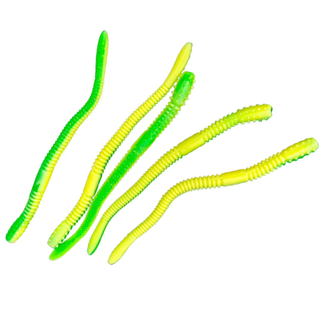 Swolfy, 10cm, 13cm, lombriz de tierra, señuelo suave de hundimiento lento, Señuelos de Pesca artificiales, cebo de gusanos de mar, señuelo de pesca de silicona suave para lubina