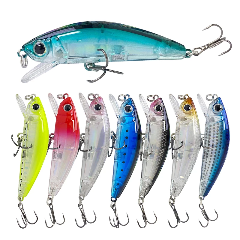 66MM 7,8G pececillo flotante Jerkbait Wobblers Lucio trucha carpa señuelo de pesca corriente Isca cebo Artificial Topwater cebo duro 9138 - imagen 4