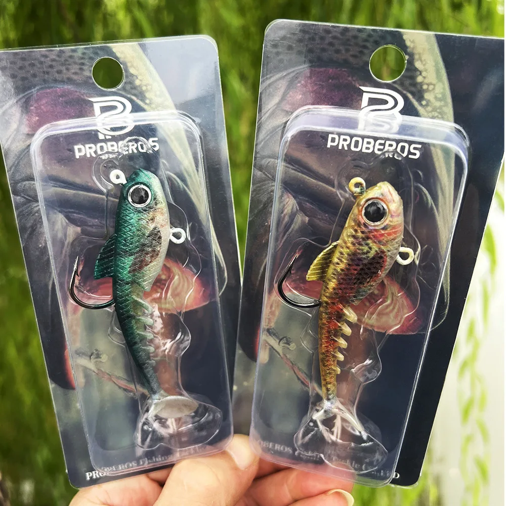 Jig Head Vinilo con Cola en T – Anzuelo Único para Lubina de Agua Dulce - imagen 5