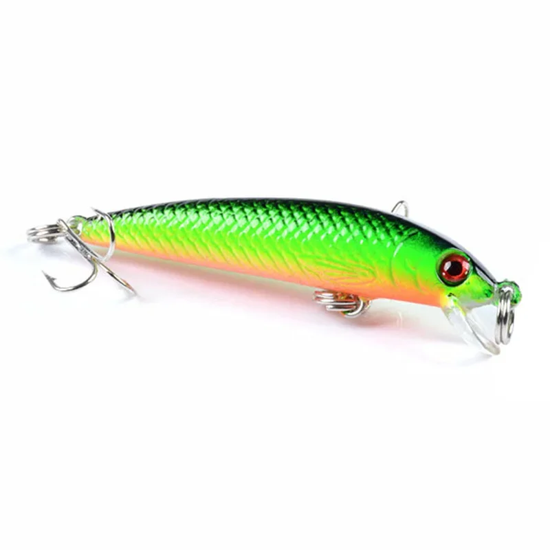 Señuelo de pesca Minnow, juego de colores mezclados, 5,7 cm, 3,2g, Wobblers de plástico, cebo duro Artificial con anzuelo, aparejos de pesca de carpa lubina, 5 uds. - imagen 3