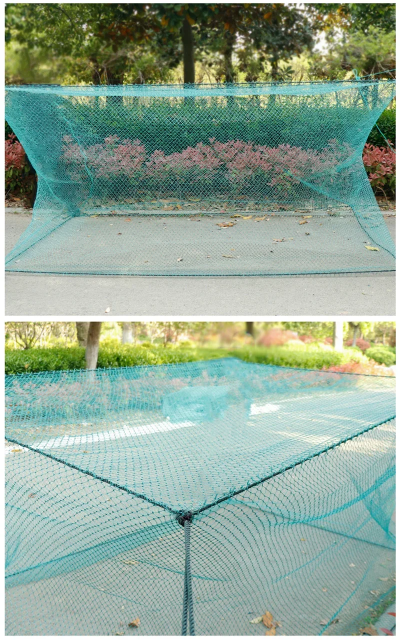 Lawaia-caja de red de pescar con Cable de 18 hebras, jaula de cría para peces, jaula grande para peces, almacenamiento acuático, jaula de red de pesca para estanque de peces - imagen 3