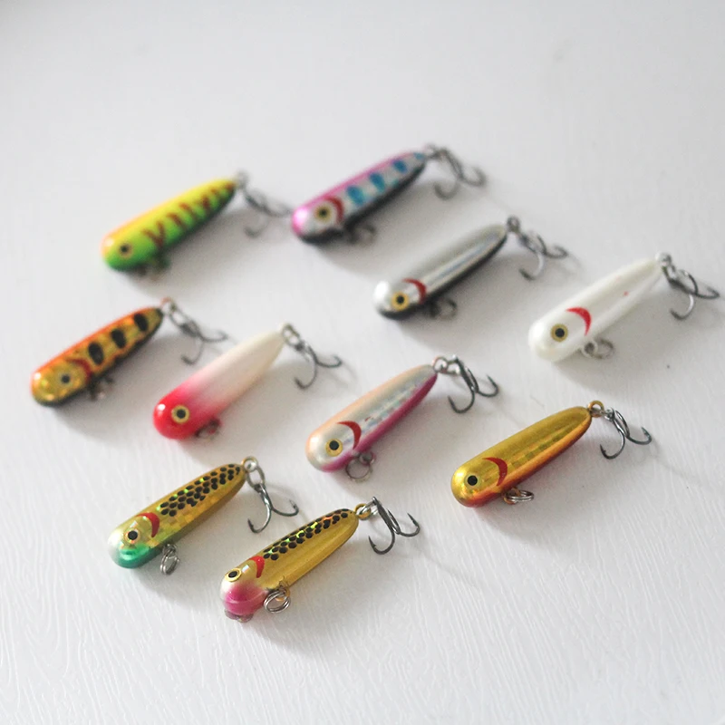 Mini señuelo de lápiz hundido con cuentas de tungsteno, 2,3g, 30mm, Micro cebo de pesca para trucha, salmón, agua dulce, Arroyo, Wobbler, 1 unidad - imagen 3