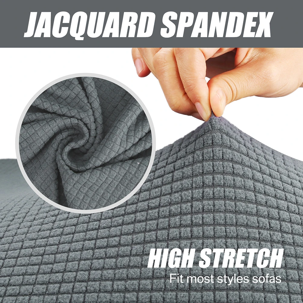 Funda de sofá de LICRA Jacquard, funda de sofá elástica de 1/2/3/4 plazas para sala de estar, funda protectora de muebles para niños y mascotas - imagen 3