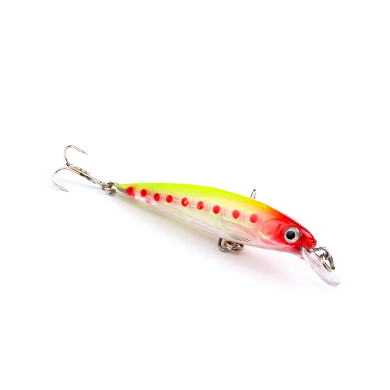 Señuelo de pesca Minnow con anzuelos triples, Wobblers, cebo duro, Swimbait, cebo de Lucio artificial, aparejos de pesca, 8,2 cm, 7,3G, 1 pieza - imagen 5