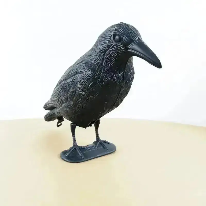 Cuervo decorativo para jardín – Estatua terrorífica exterior - imagen 2