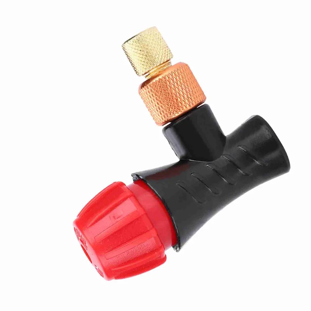 Inflador de válvula de bicicleta portátil, Mini cabezal de inflado de válvula de bicicleta de boca estadounidense/francesa, cabezal de válvula de bicicleta compacto de inflado rápido - imagen 2