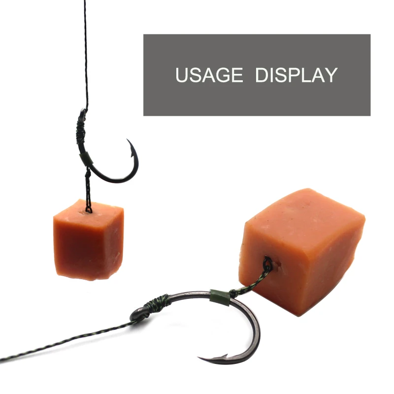 Aparejos de pesca de carpa 20 piezas, Boilies Pop-Up, bobina de carne negra mate, Ronnie Rig para aparejo de pelo, método alimentador, accesorios de aparejos de pesca - imagen 5