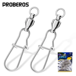 Giratorio de acero inoxidable con rodamientos para señuelos de pesca