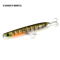 Countbass superficie Topwater señuelo de pesca Popper Stick cebo lubina Leurre Peche lápiz cebo duro Señuelos de agua salada 123mm 17g