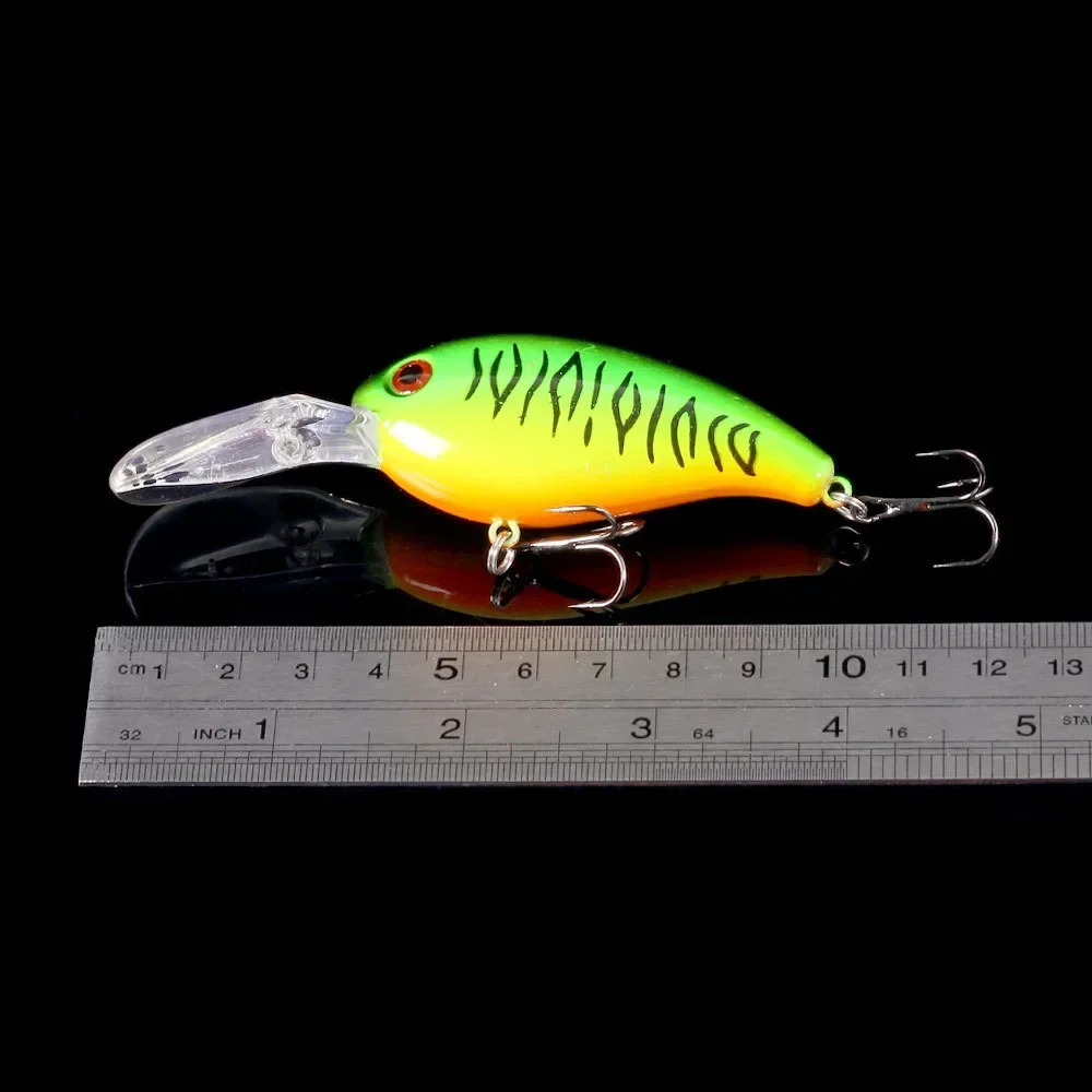 1 Uds 100mm 14g cebo duro Wobbler señuelo de Pesca Artificial manivela cebos Jerkbait lubina trucha Trolling Pesca Minnow aparejos Swimbait - imagen 5