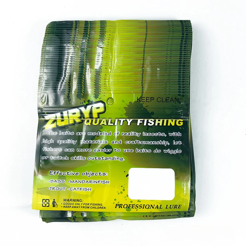 Bolsa de embalaje de cebo de Boutique de piezas, señuelo biónico transparente, bolsas autosellantes de plástico, cebos blandos, almacenamiento de Luya, 100 - imagen 4