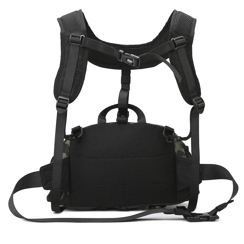 Bolsa de pesca impermeable de gran capacidad, Material Oxford resistente al desgaste para pesca al aire libre, Camping, mochila de cintura para hombro - imagen 4