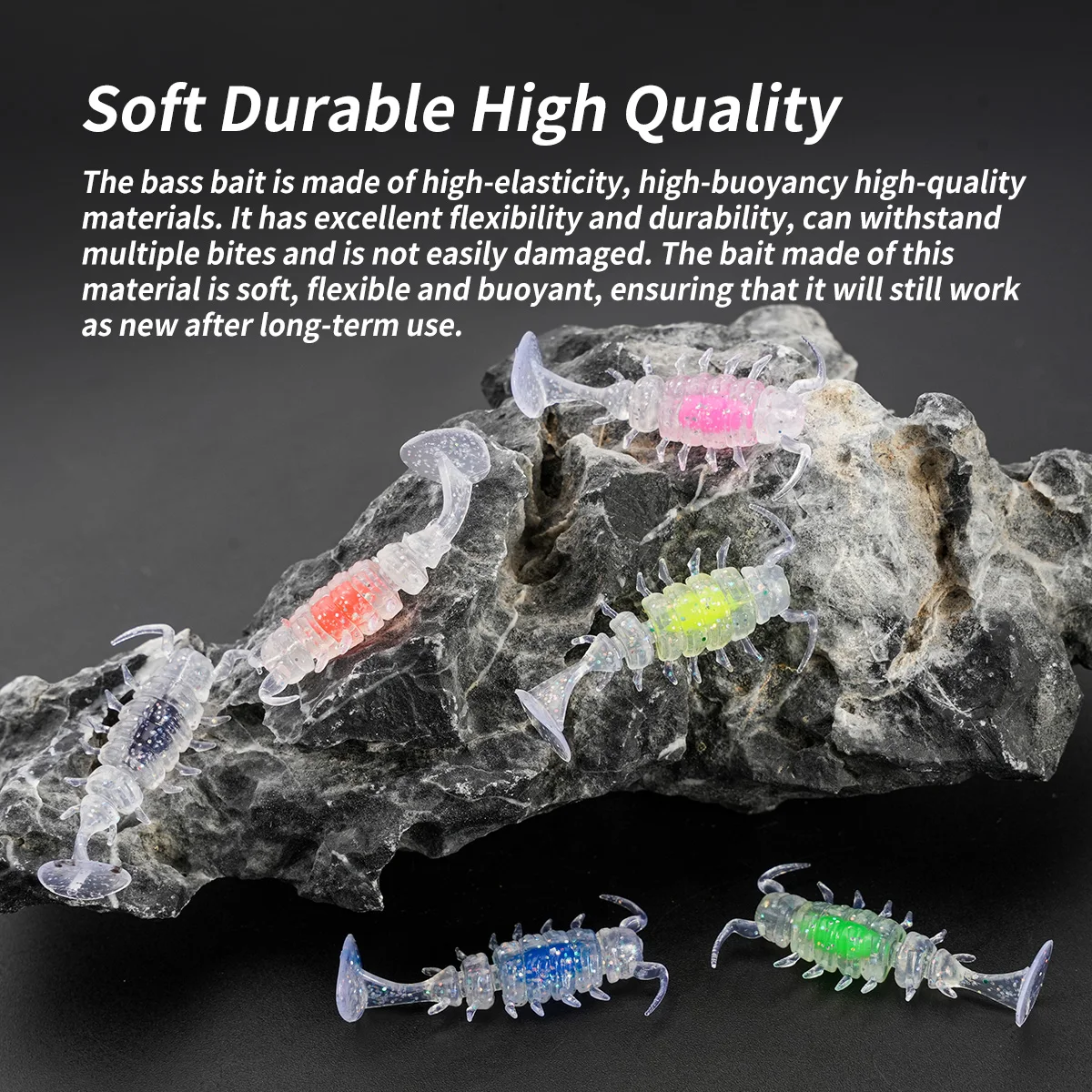 20 unids/caja juego de señuelos de pesca Ajing señuelo de pesca ultraligero cebo suave para trucha 3,5 cm 0,9g señuelo suave - imagen 4