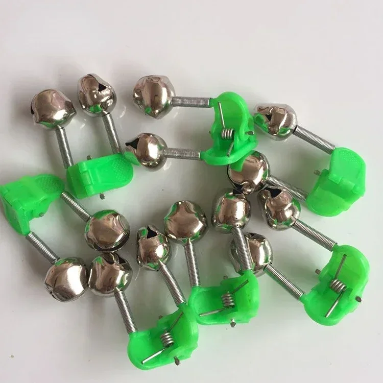 Abrazadera de punta de caña verde, 10/20/30 Uds., caña de pescar, señuelo para morder pescado, alarma, alerta, anillo doble, Clip, campana de pesca, herramientas de pesca - imagen 5