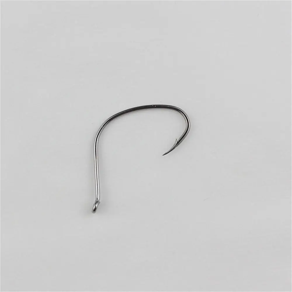 Anzuelos de pesca de gran espacio de acero de alto carbono, gancho de púas, anzuelos de aparejo, gusano de fuerte resistencia, trucha, lubina - imagen 5