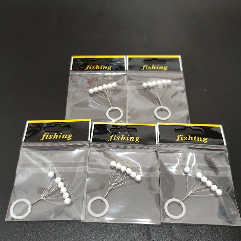 50 paquetes/lote flotador de pesca redondo 00 # -5 #   (5 mm-15 mm) Accesorios para aparejos de pesca de carpa con forma de bola Bobber de espuma de 5 mm-15 mm B683 - imagen 4