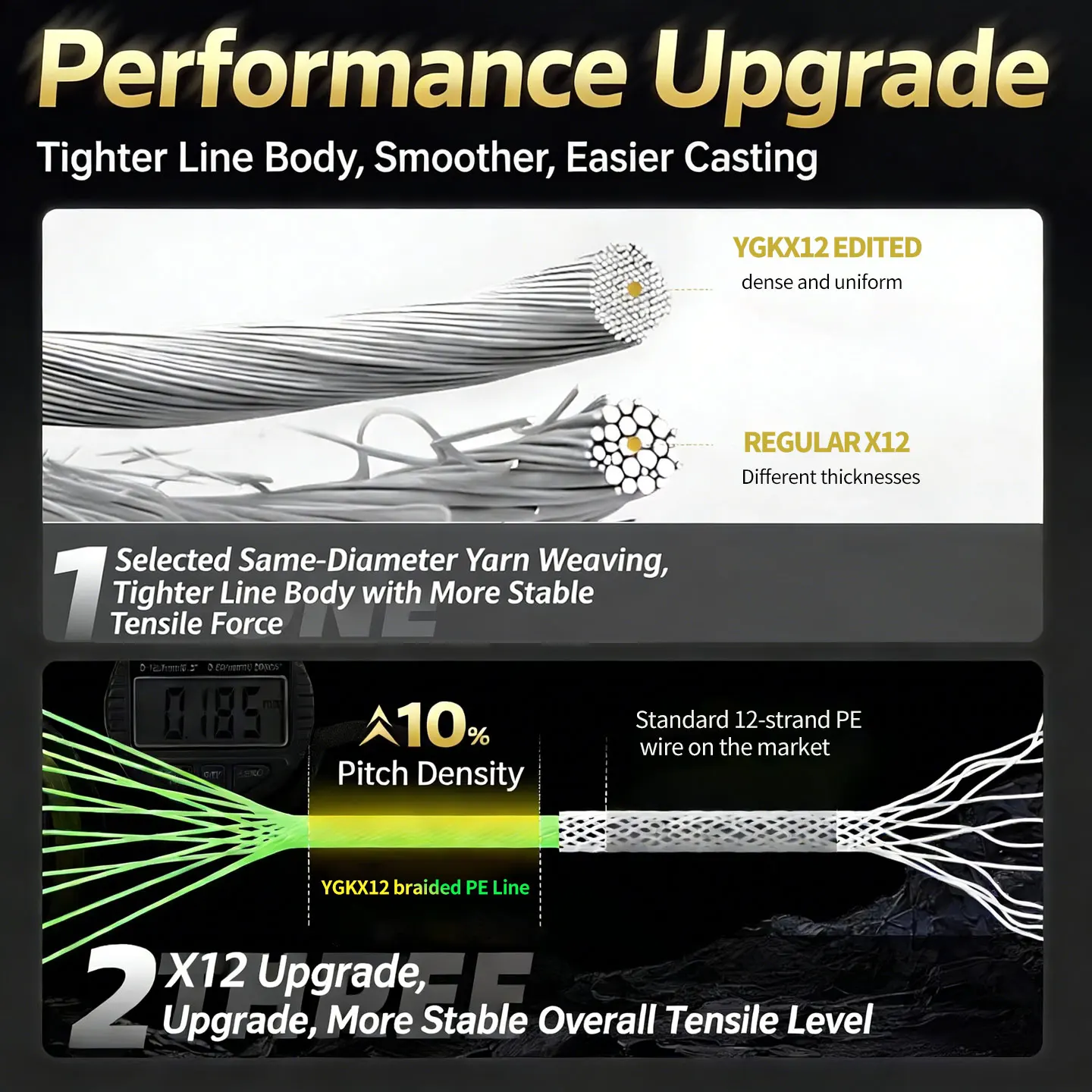 YGK X-Braid Upgrade X8 – Trenzado PE 8 hebras multifilamento para agua salada - imagen 3
