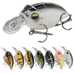 1 Uds. Señuelos de pesca Minnow 6cm 6,2g Topwater Crankbait cebo duro Artificial Wobbler Bass Japón cebo de pesca
