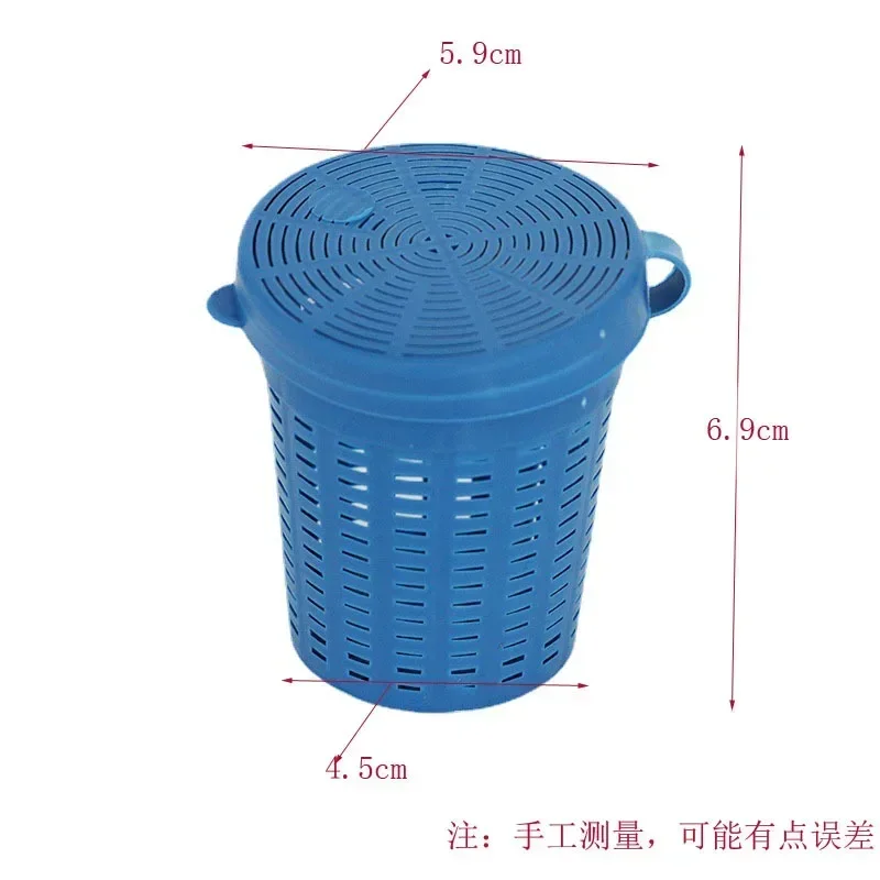 Alimentador de pesca de plástico luminoso, jaula trampa para cebo, cesta para atraer peces, camarones, gusanos de tierra, aparejos, herramienta para carpa - imagen 5