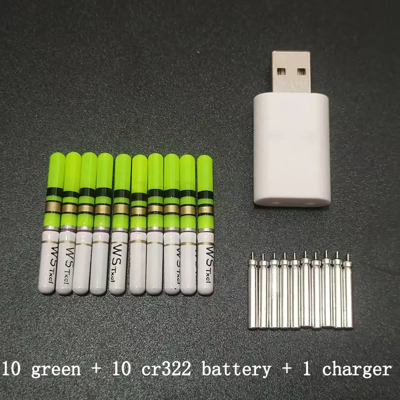 green and 10 battery