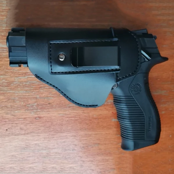 Funda de pistola táctica de cuero genuino de alta calidad para Glock 19 Beretta M92 Cz75 funda de cuero de vaca para herramientas al aire libre - imagen 3