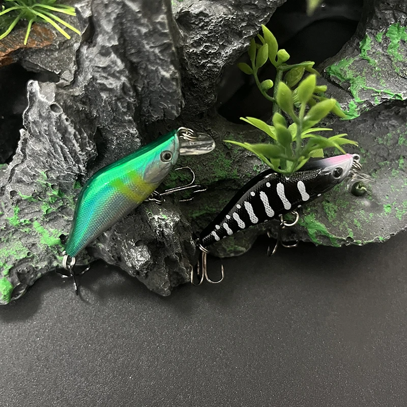 1 Uds 55mm 4,7g señuelo de Pesca hundido Mini Minnow Pesca japonesa Isca Artificial trucha Pesca de carpa cebo duro Artificial 9047 - imagen 4