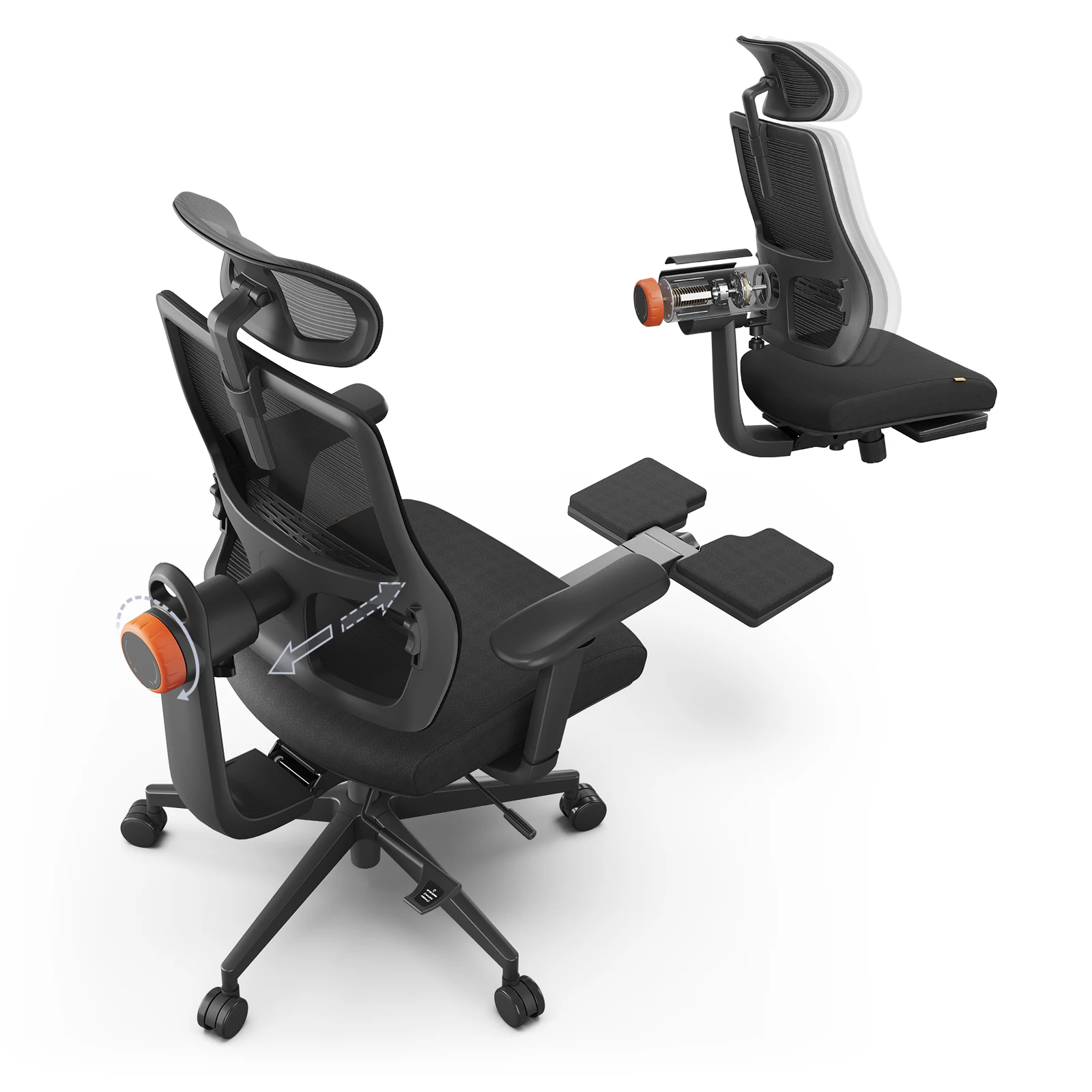 Silla Ergonómica NEWTRAL MagicH-BP con soporte lumbar y reposapiés - imagen 4