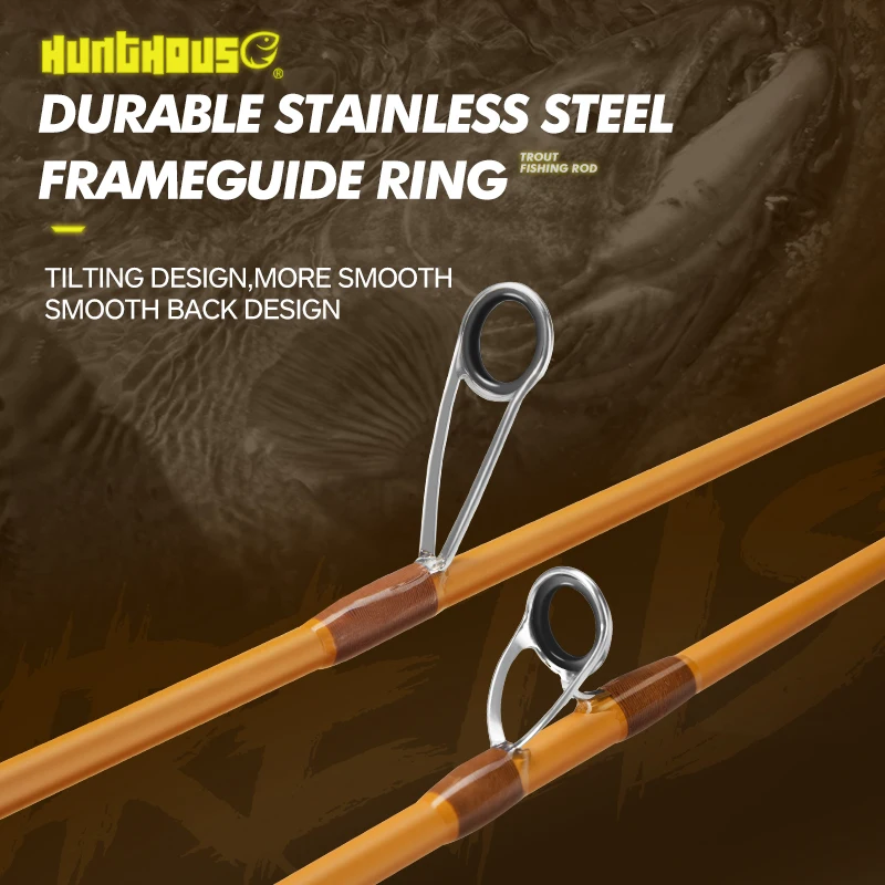 Caña de pescar de trucha Hunthouse UL, señuelo ultraligero de fundición giratoria WT 0,2-0,8g 0,8-6g 1,65 m 1,75 m 1,85 m, fibra de carbono de 0,7mm superior ULS - imagen 4