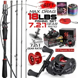 Sougayilang Combo Caña Carrete Carbono 8kg – Lucio