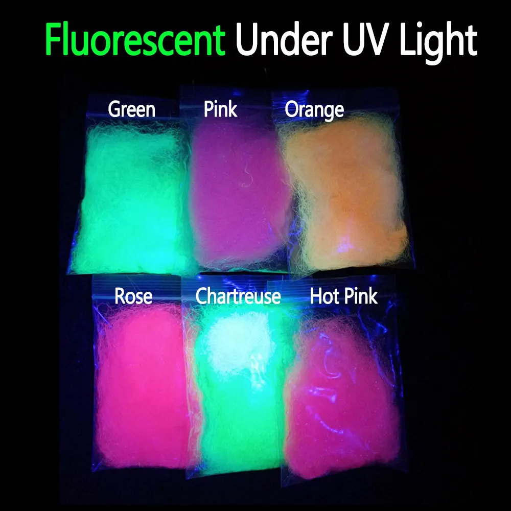 Bimoo-cebos de pesca de trucha, Material de atado de moscas de dobladillo de hielo ultrafino, fibra Dub para camarones de Ninfa Scud, moscas secas, 2g por bolsa - imagen 3