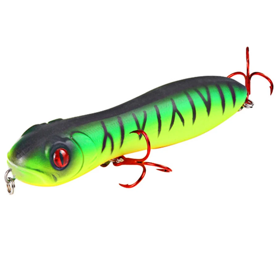 Señuelos de Pesca de cabeza de serpiente para Lucio, cebo Artificial duro, superficie de agua superior, Crankbaits, accesorios para andadores superiores, 1 piezas - imagen 4