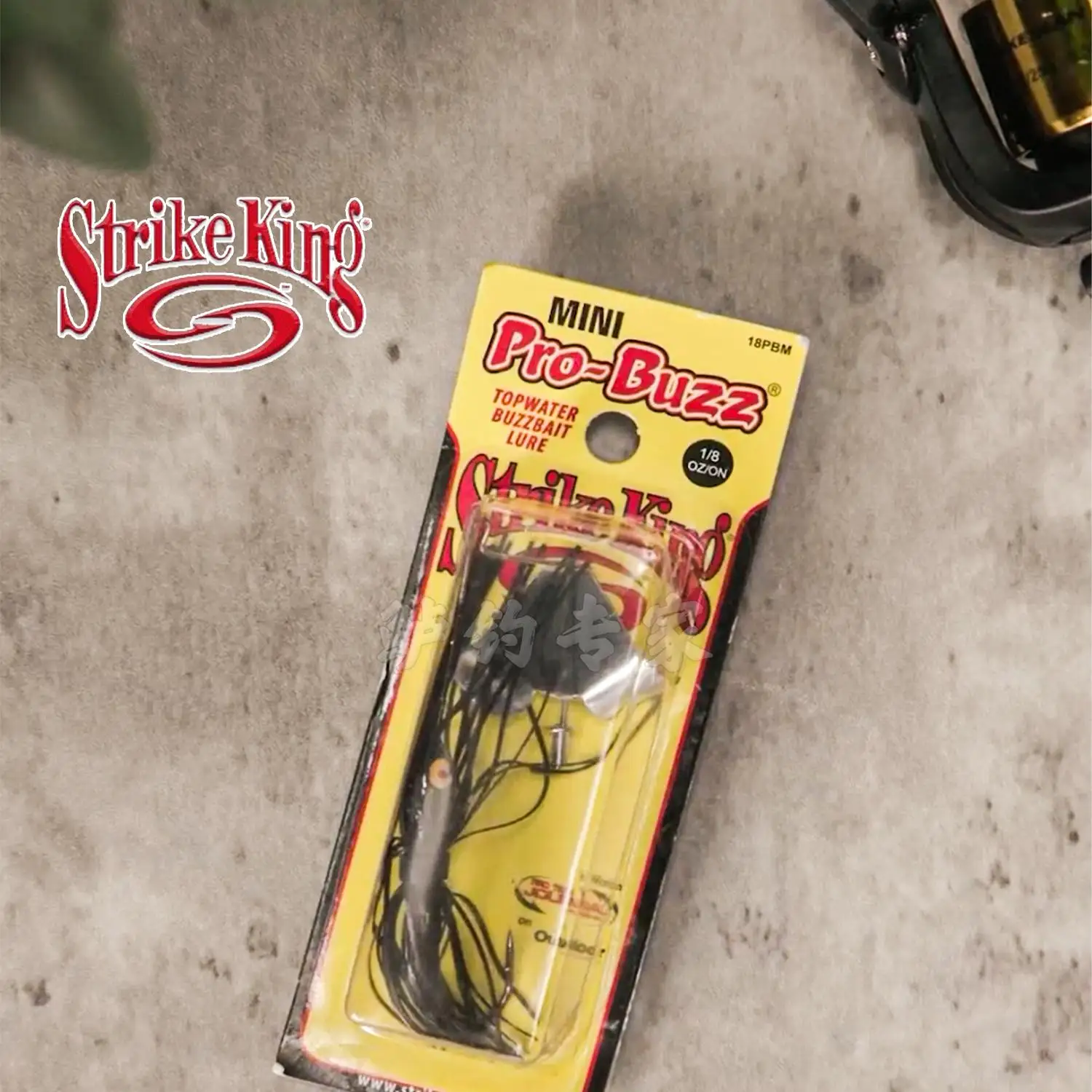 Strike King mini PRO-BUZZ mini cara barbuda giratoria lentejuelas superficie tractor luya - imagen 2