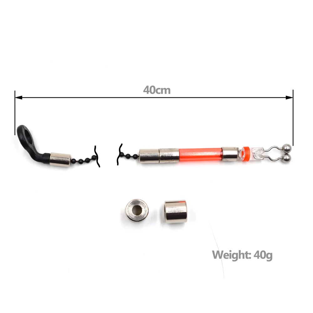 MNFT-1 Juego de carretes de pesca, alarmas de pesca, indicador de mordedura de caña de carpa, uso con palo luminoso, herramientas prácticas para peces al aire libre - imagen 2