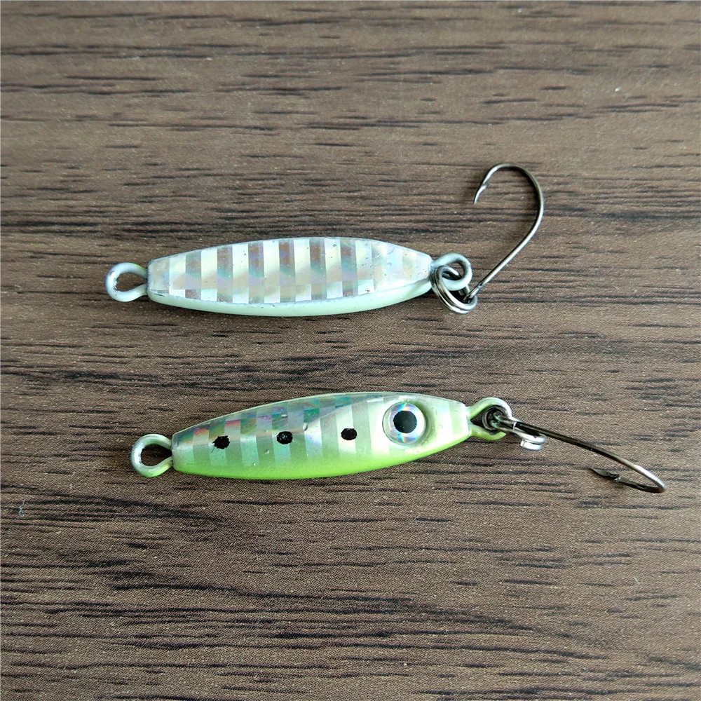 Swolfy-miniseñuelo de pesca de Metal, anzuelo de lubina, 3g/5g, 10 unidades - imagen 4