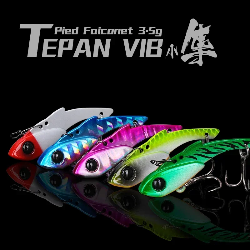 TSURINOYA-señuelo de pesca VIB de Metal, cebo duro AJING para trucha, PIED FALCONET, 34,5mm, 3,5g, Rochfish, Barracuda, Lucio, aparejos de pesca de invierno - imagen 3