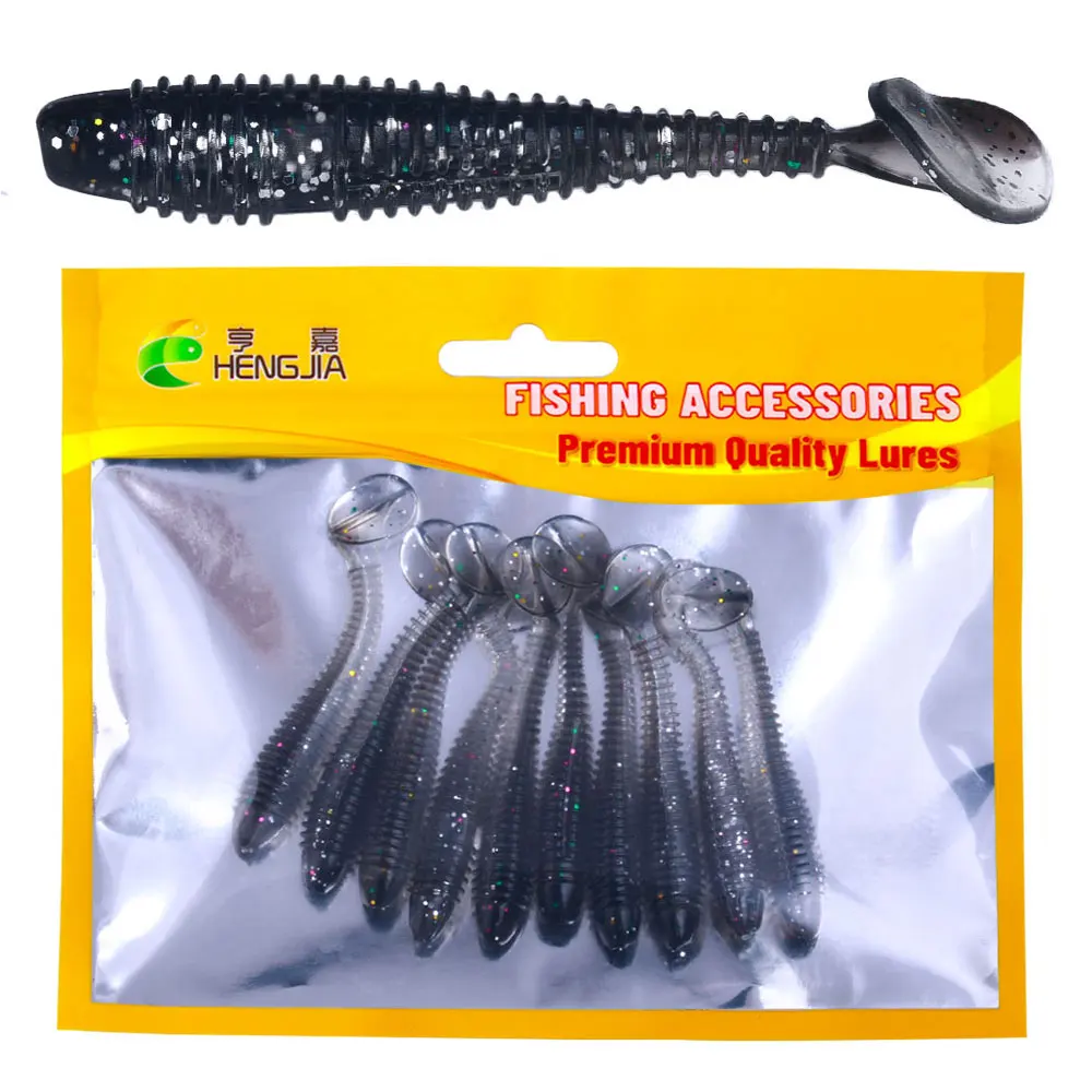 Cebos giratorios de goma, cebo falso, cebos de perca, señuelos de silicona para pesca, Swimbaits artificiales para aparejos de carpa lubina - imagen 5