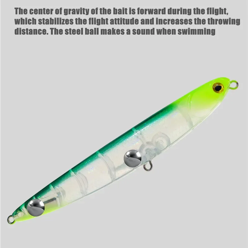 GREENSPIDER Stickbait superficie flotante – Señuelo lápiz para lubina - imagen 4