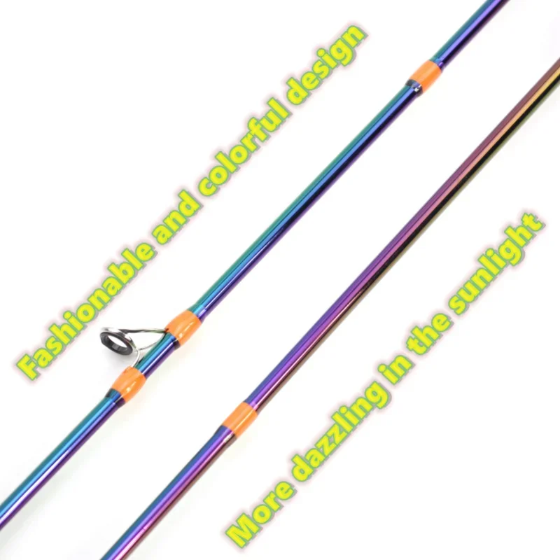 Caña de pescar ultraligera de fibra de carbono, señuelo giratorio/fundición, 1,68 m-1,8 m, ultrasuave, para trucha, Río y Lago - imagen 5