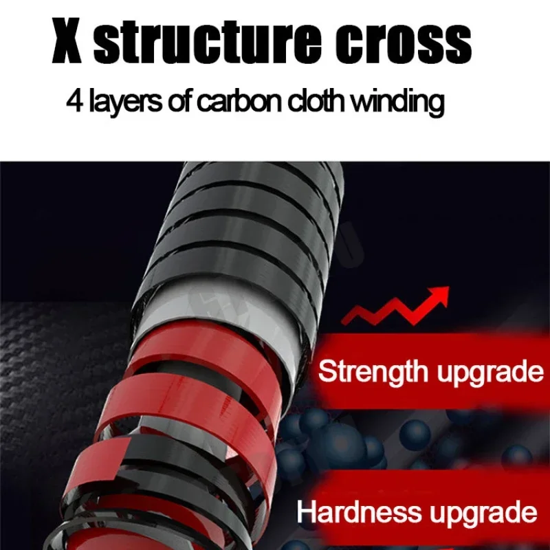 Caña de pescar portátil de 15kg, 2,7/3,0/3,6/4,2/4,,5 m, caña de pescar telescópica de fibra de carbono resistente para viaje, caña de pescar giratoria para barco de mar - imagen 5