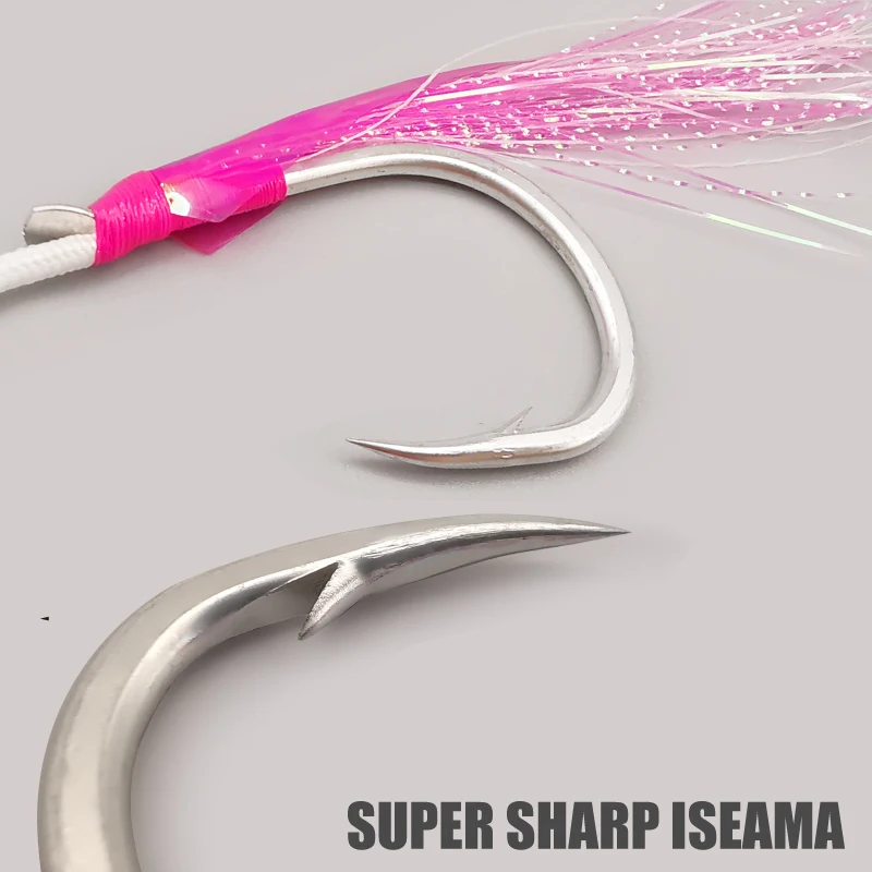 Forcionar 5-PJ Single Assist – Power jigging con tinsel para atún - imagen 3