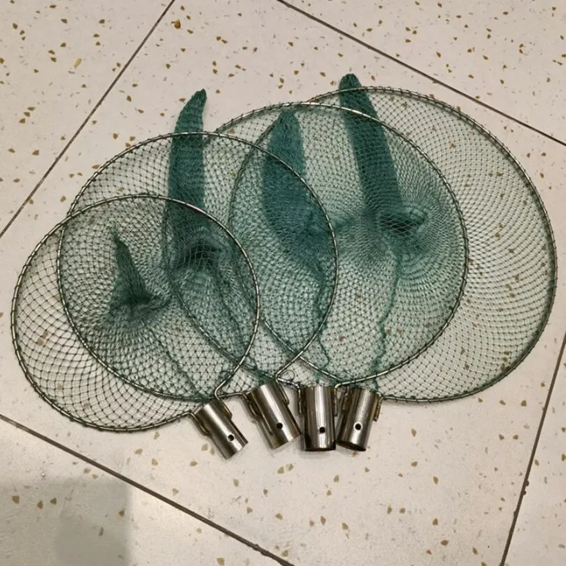 Red de copia de acero inoxidable sólido, mecanismo de cabeza de copia, bolsa de pesca, red de pesca, anillo de copia de pez de ojo cerrado - imagen 5