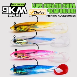 9KM Swimbait Jig Head de cola de paleta – Atrayente ideal para lubina