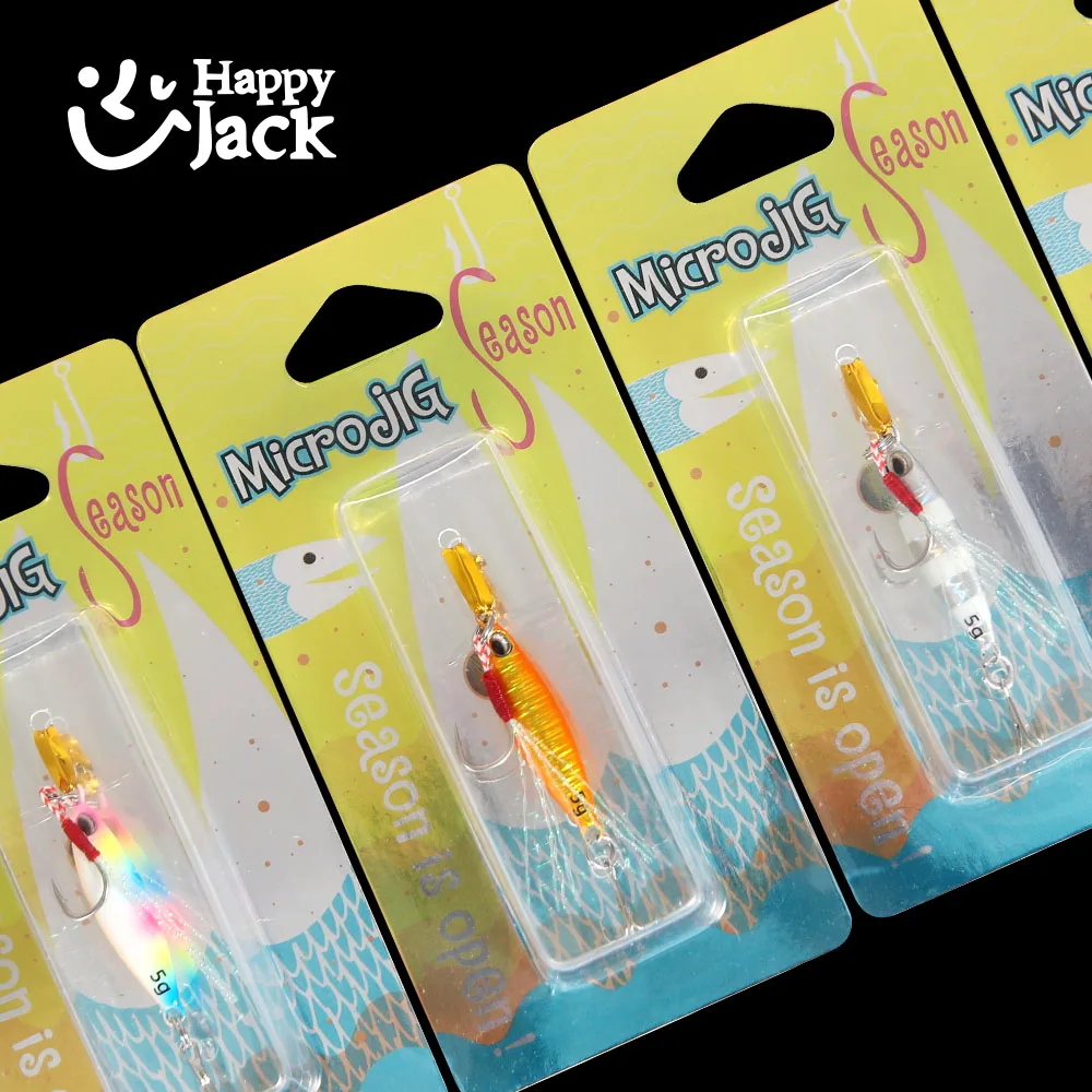 HAPPYJACK, nuevos señuelos de pesca con plantilla de Micro Metal, 5g/10g/15g/20g, cuchara de Jigging de fundición a tierra, mini plantillas, cebo Artificial de agua salada - imagen 5