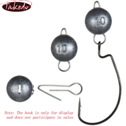Plomos Drop Shot TAKEDO – Kit circular con anzuelo y clip rápido